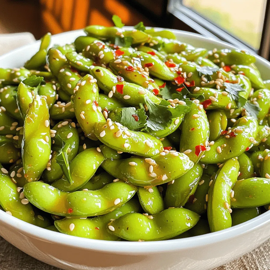 Spicy Garlic Edamame Flavorful and Quick Snack