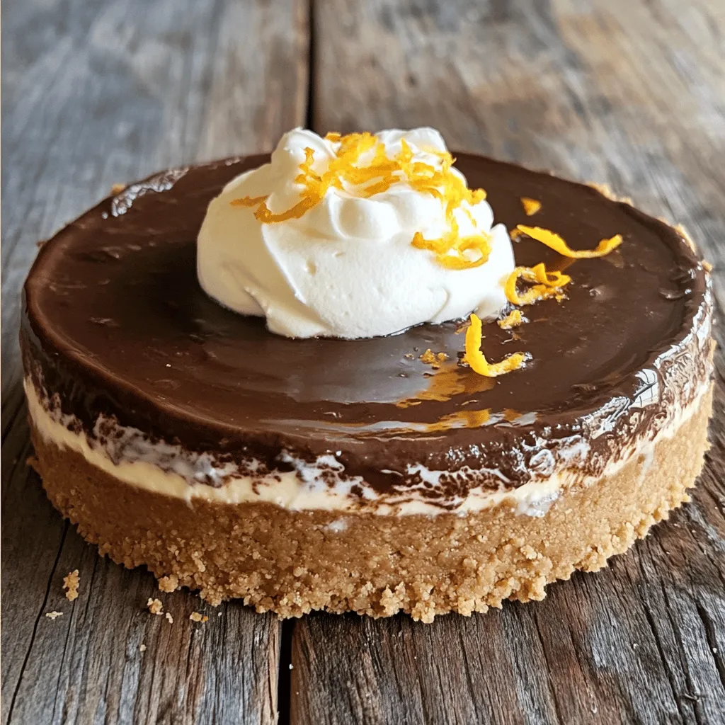 To make a rich and creamy chocolate orange cheesecake, you