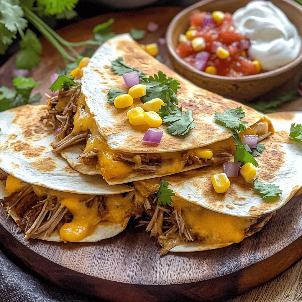 Pulled Pork Quesadilla Tasty and Easy Dinner Idea