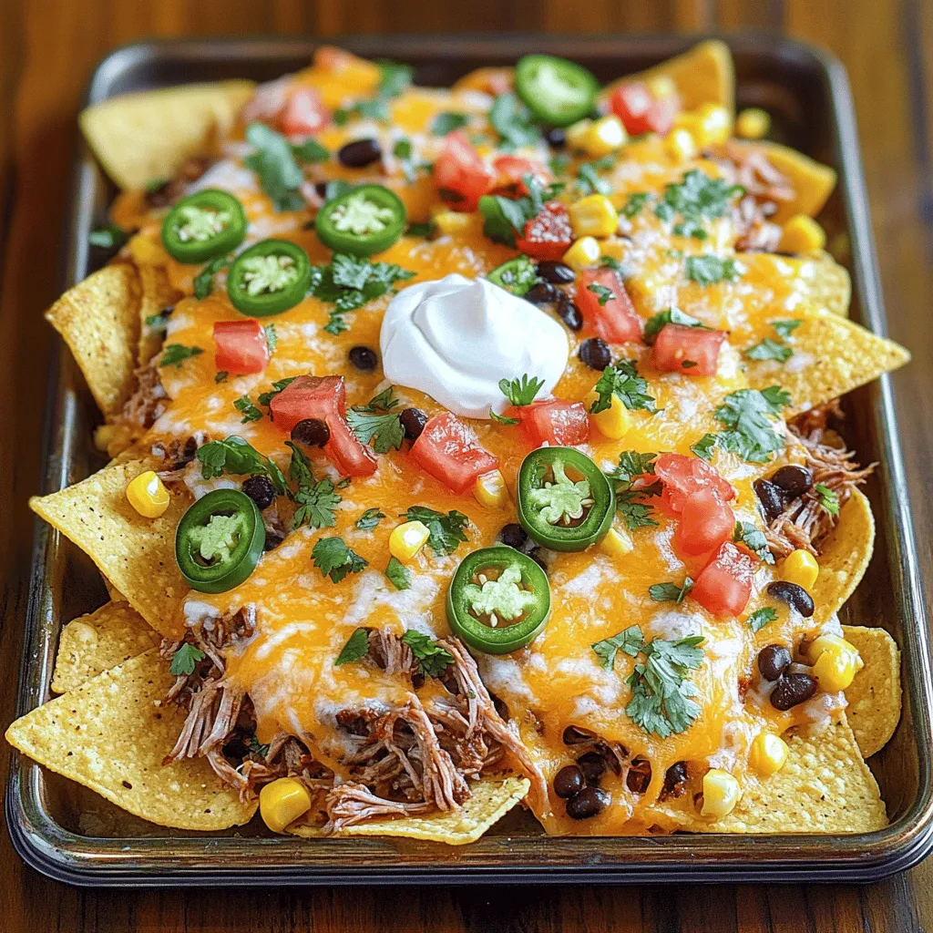 Pulled Pork Nachos Loaded and Flavorful Delight