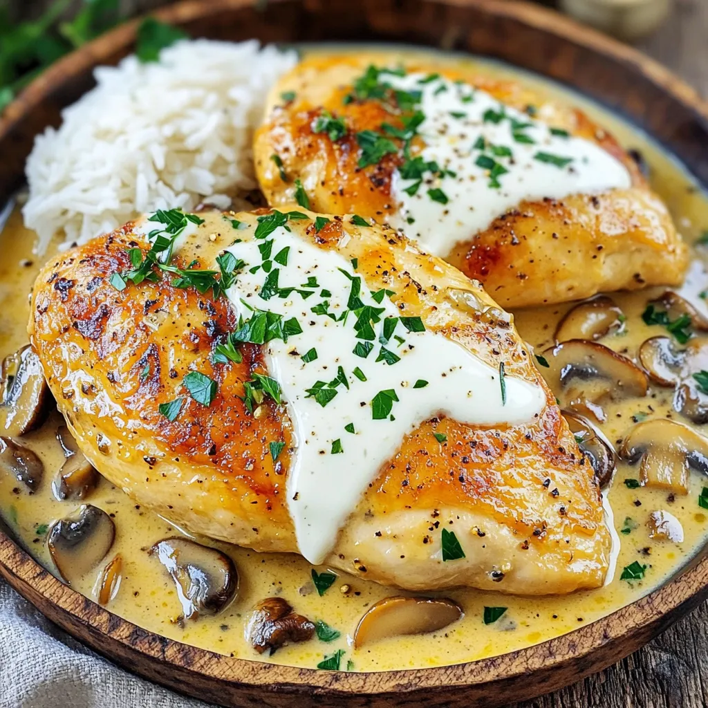 Creamy Mushroom Chicken Skillet Flavorful Family Meal