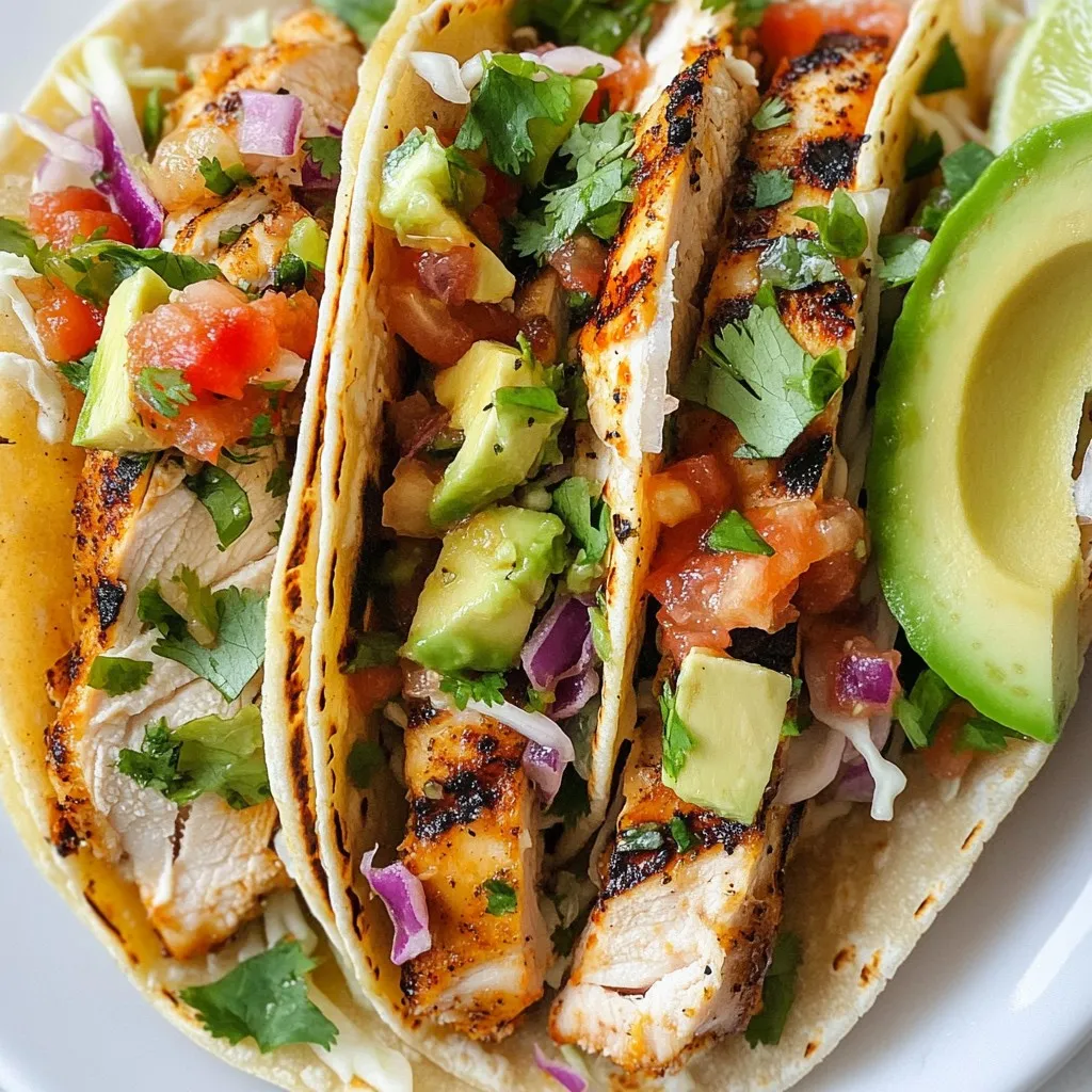 Cilantro Lime Chicken Tacos Savory and Fresh Meal