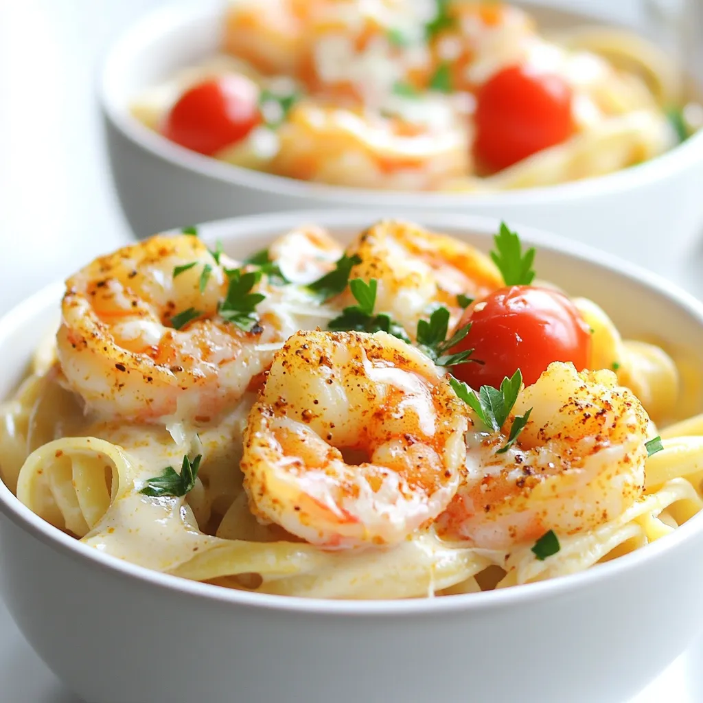 Creamy Cajun Shrimp Linguine One Pot Delightful Meal