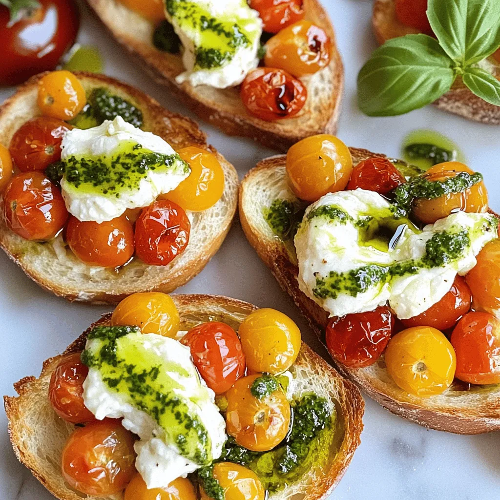 This burrata bruschetta recipe needs fresh and simple ingredients. Each one plays a key role in making this dish special. Here’s what you will need: