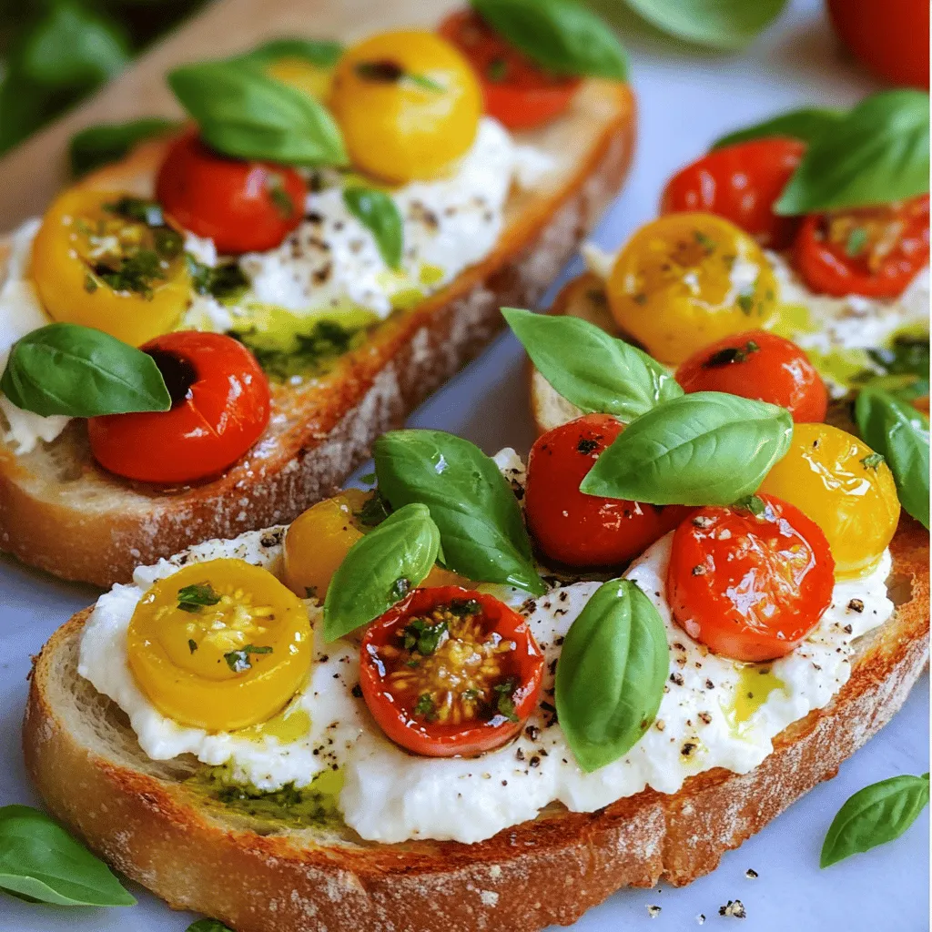 Burrata Bruschetta Fresh and Flavorful Appetizer