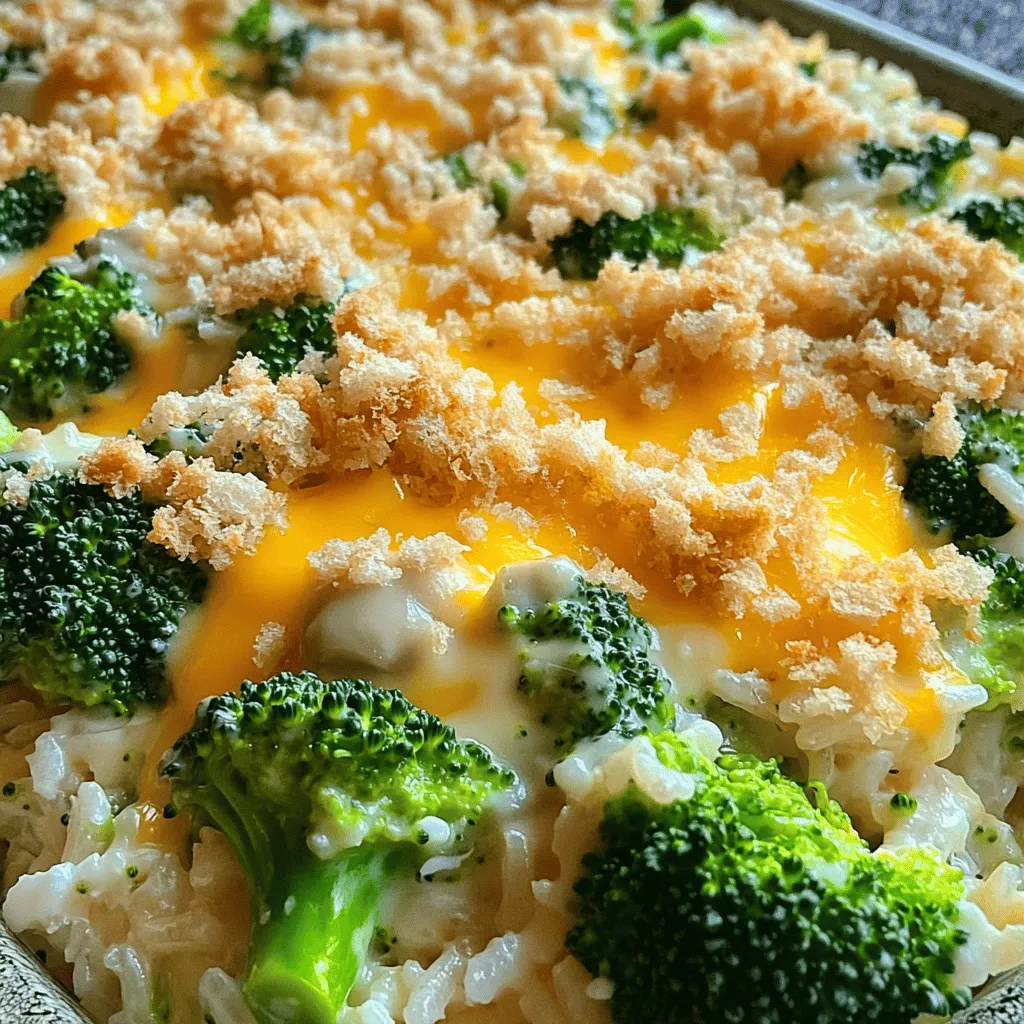 Cheesy Broccoli Rice Casserole Easy Family Favorite