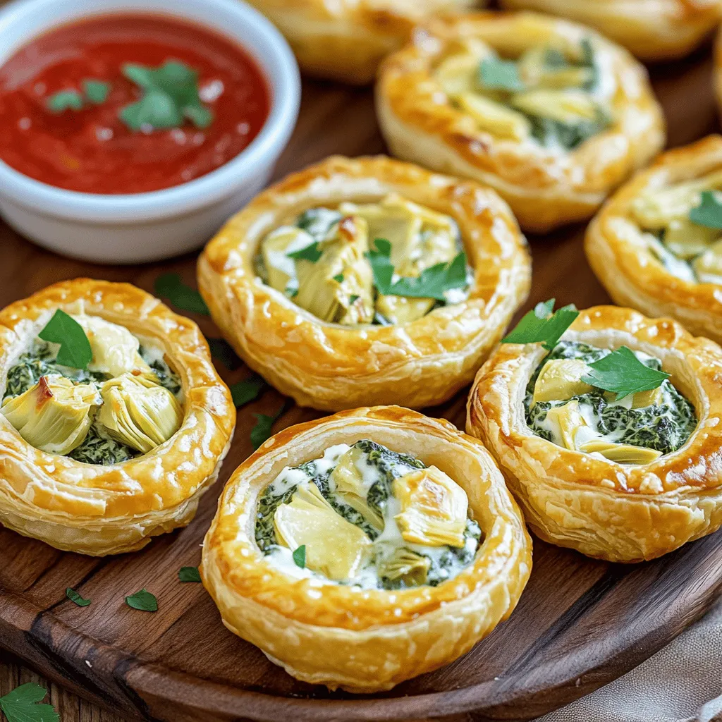 Spinach Artichoke Dip Bites Tasty Party Snack