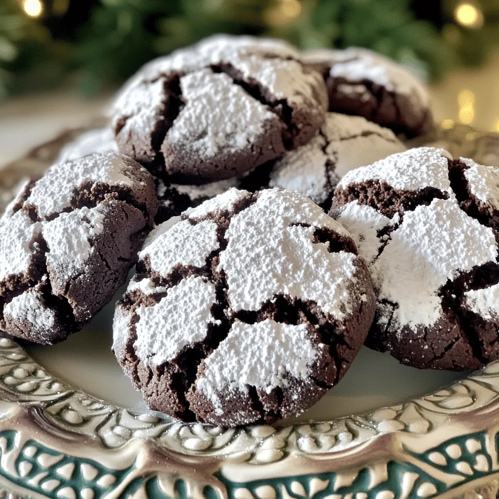 Chocolate Crinkle Cookies Soft and Chewy Delight