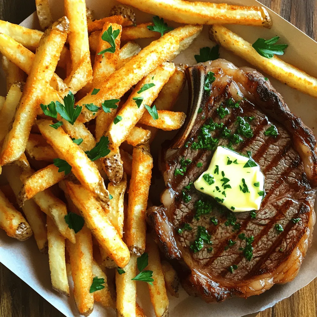 An authentic steak frites recipe needs a few key elements. First, you must choose the right steak. The best cut of steak for frites is ribeye. Ribeye has great marbling, giving it rich flavor and tenderness. You can also use sirloin or flank steak, but ribeye stands out.