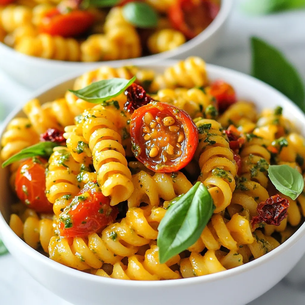 Sun Dried Tomato Pesto Pasta Flavorful and Simple Dish