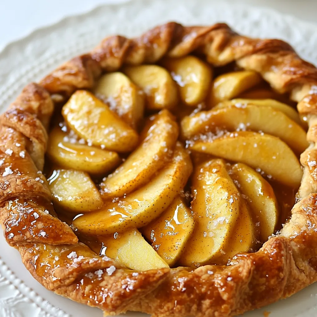 Salted Caramel Apple Galette Heavenly Fall Dessert