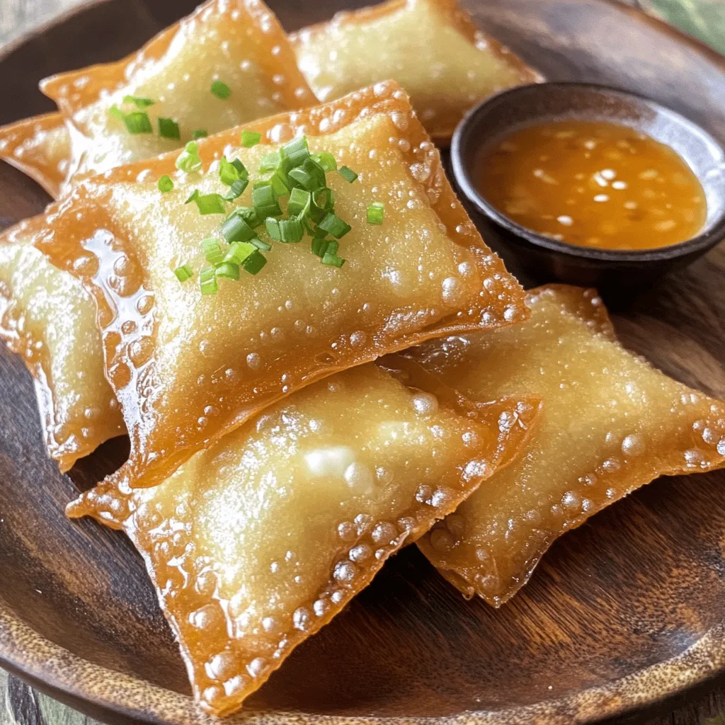 Cream Cheese Wontons Crispy and Easy Recipe