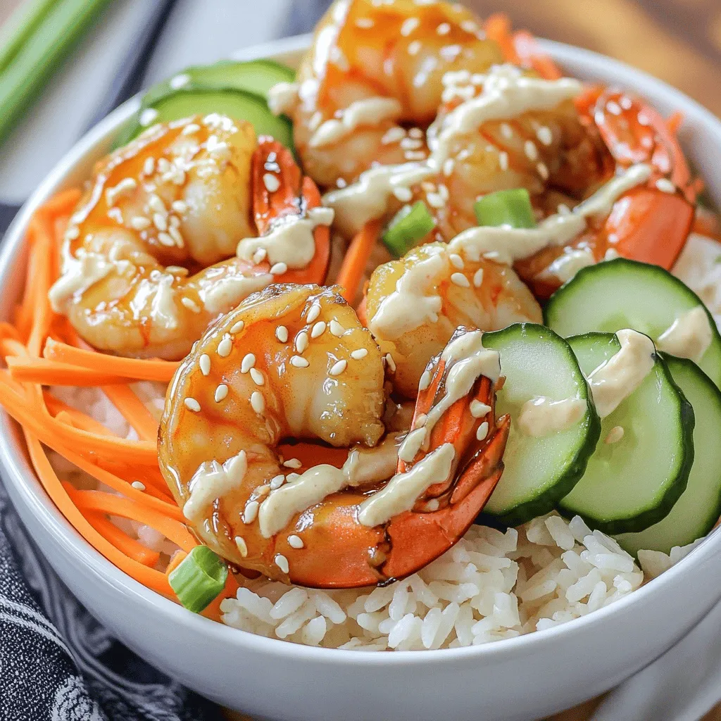 Delicious Shrimp Rice Bowls with Spicy Mayo Recipe