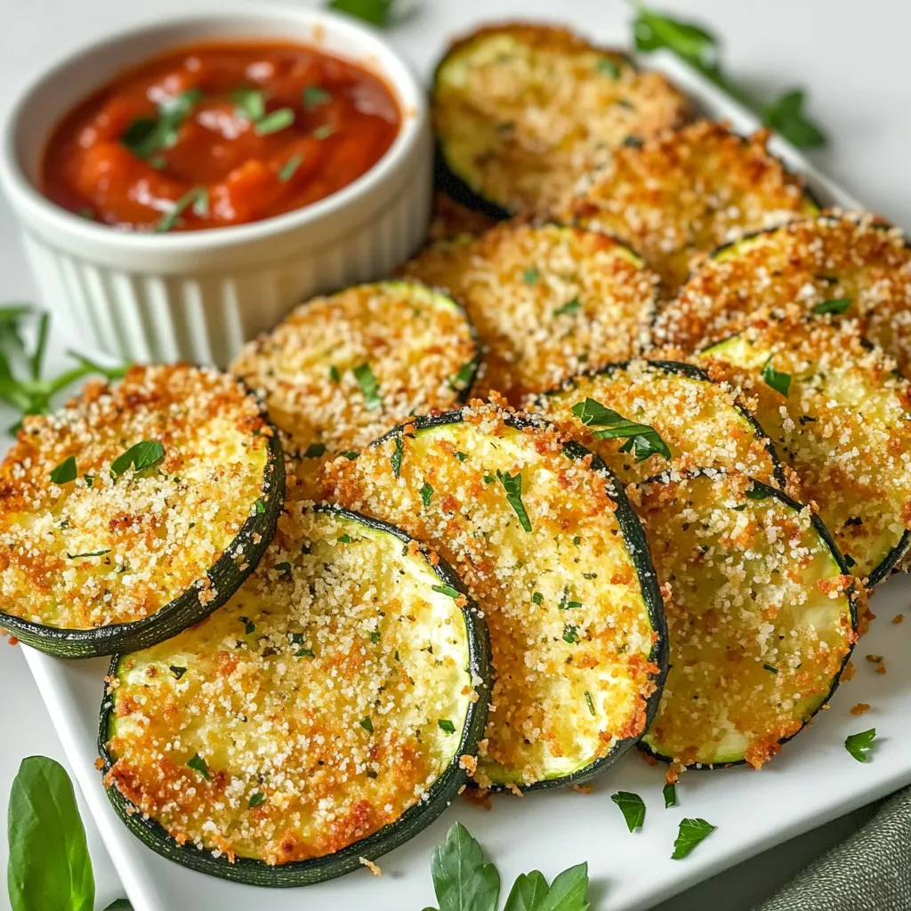 Air Fryer Parmesan Zucchini Chips Crunchy and Tasty