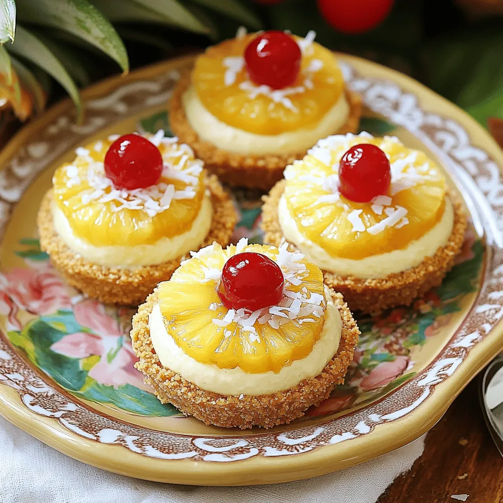 Easy Mini Pineapple Upside-Down Cheesecakes Delight
