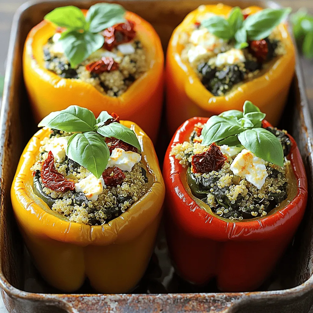Spinach Feta Stuffed Peppers Flavorful and Healthy Dish