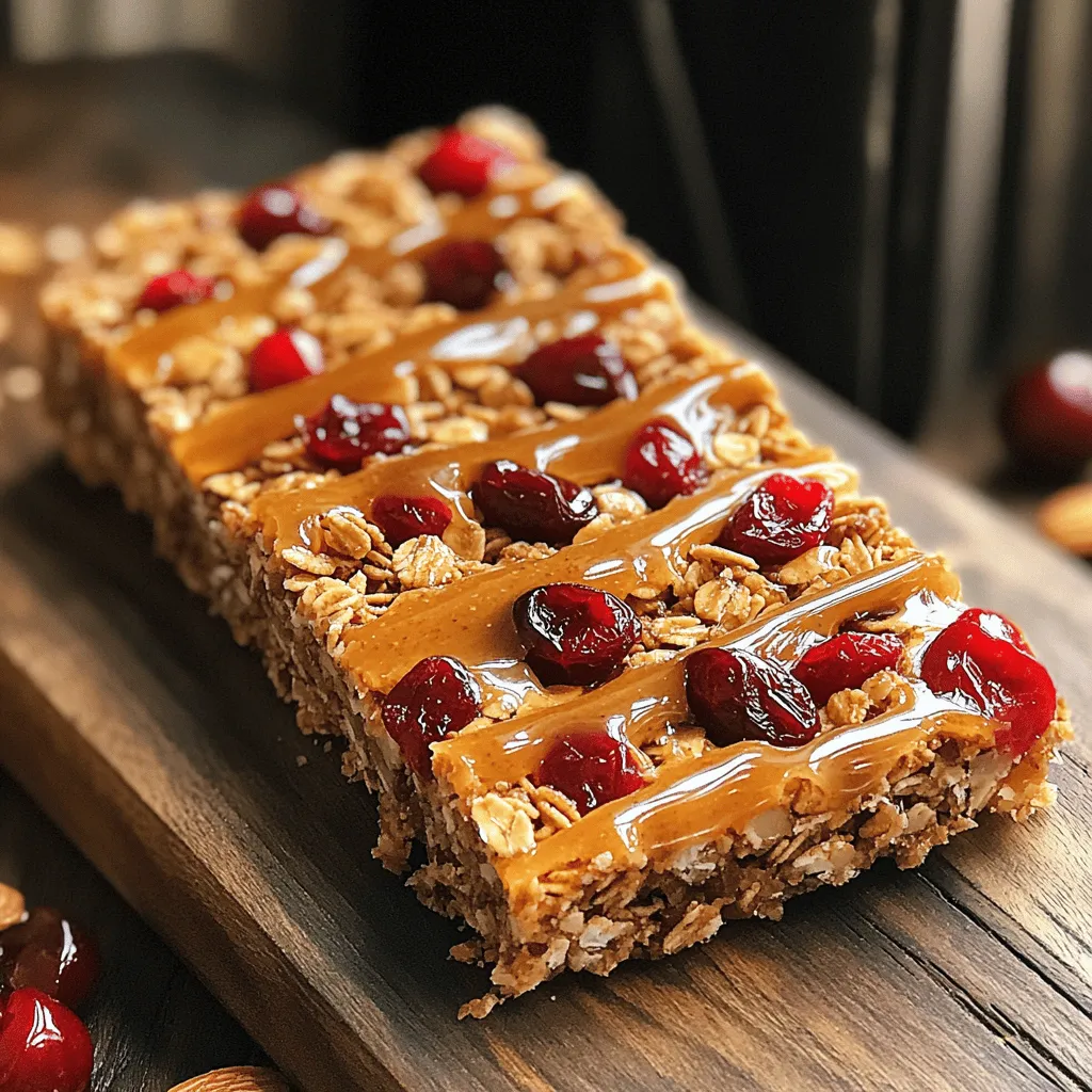 Cherry Almond Granola Bars Healthy Snack Recipe