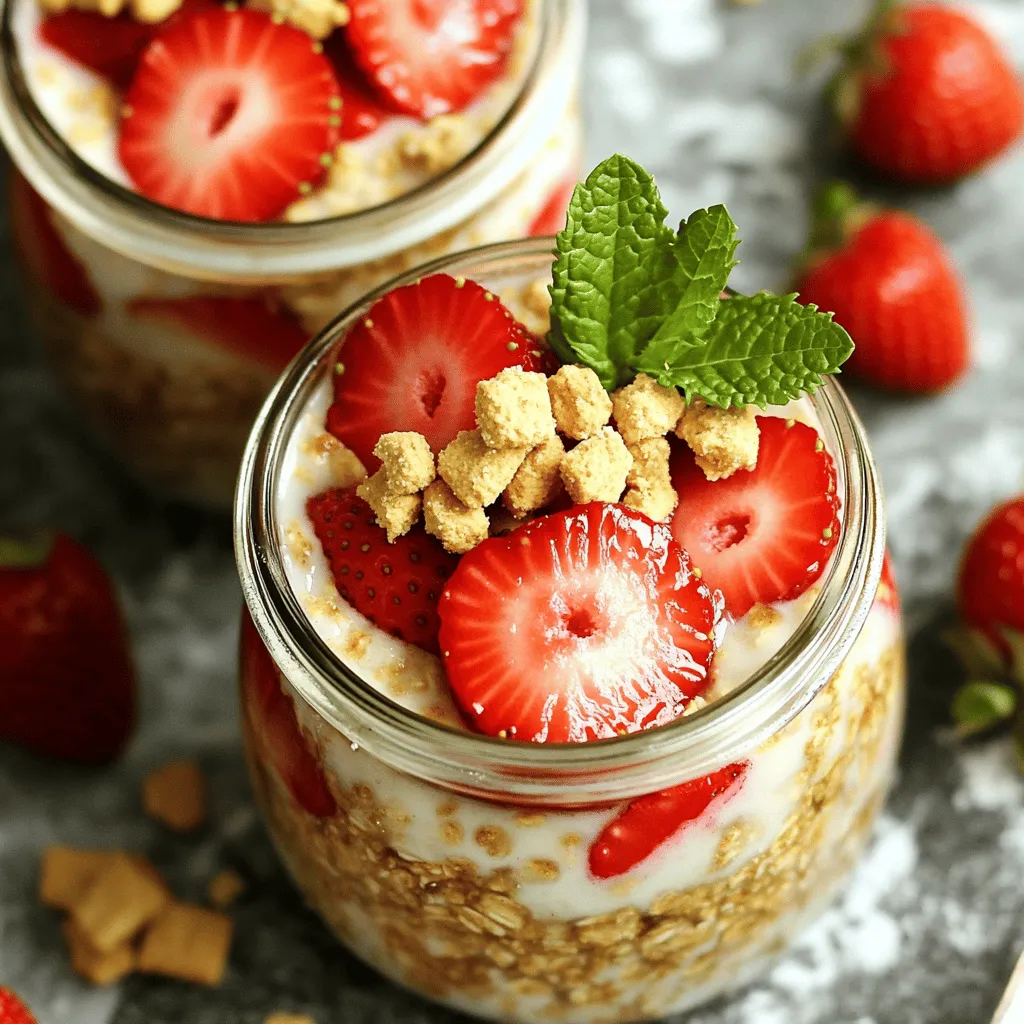 Strawberry Shortcake Overnight Oats Simple Recipe
