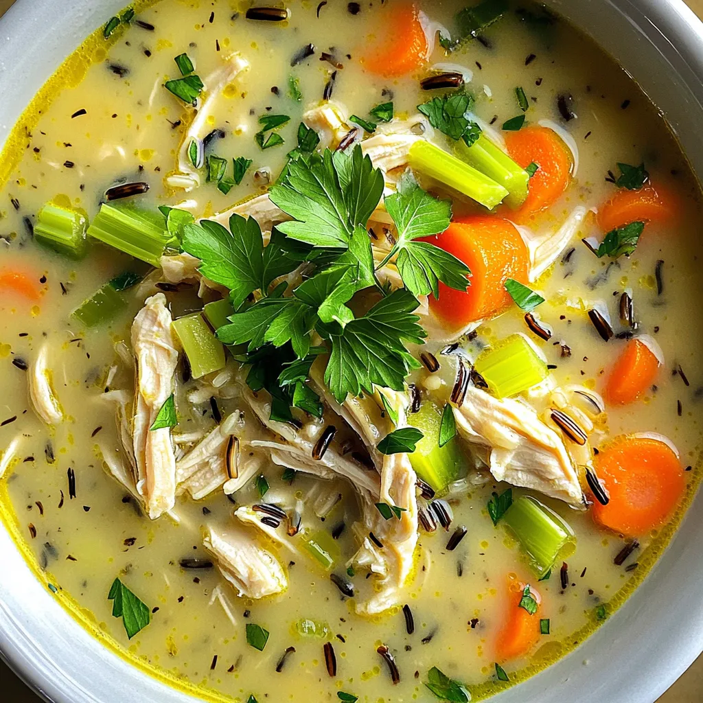 Slow Cooker Chicken &#038; Wild Rice Soup Comfort Dish