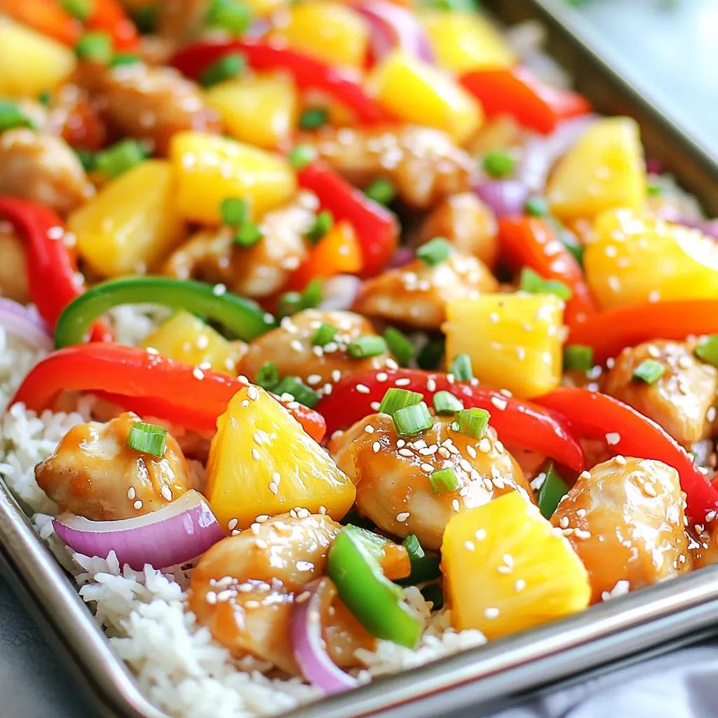 Sheet-Pan Sweet and Sour Chicken Bowls Flavor Delight