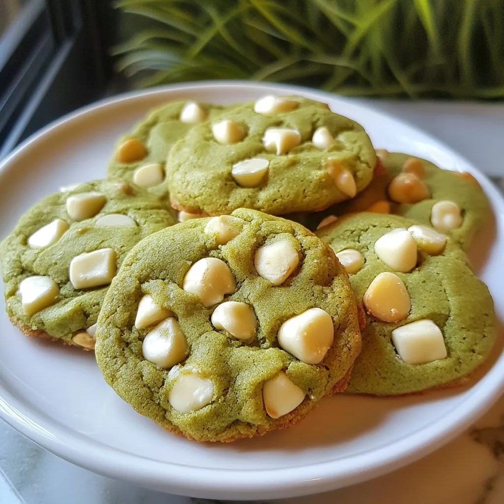 Matcha White Chocolate Cookies Delightful and Rich