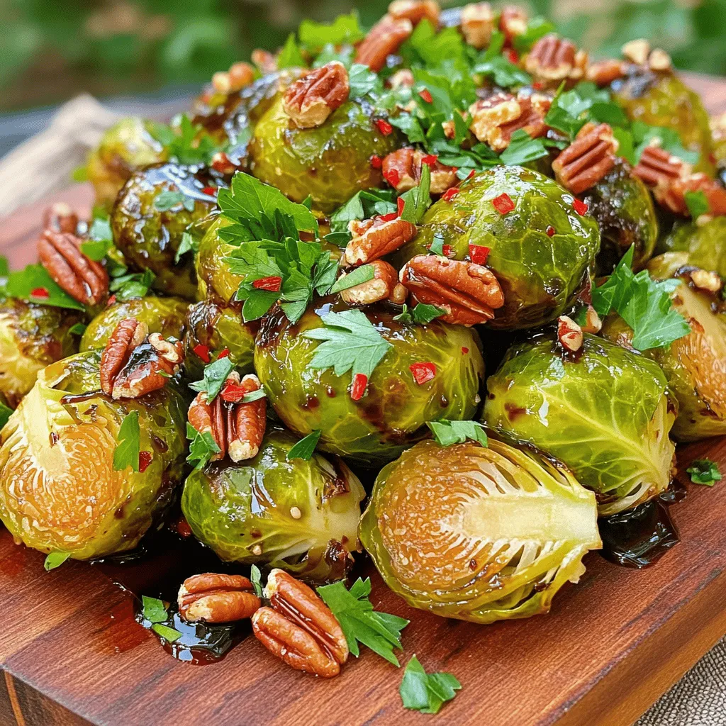 Roasted Brussels Sprouts with Balsamic Delightful Dish