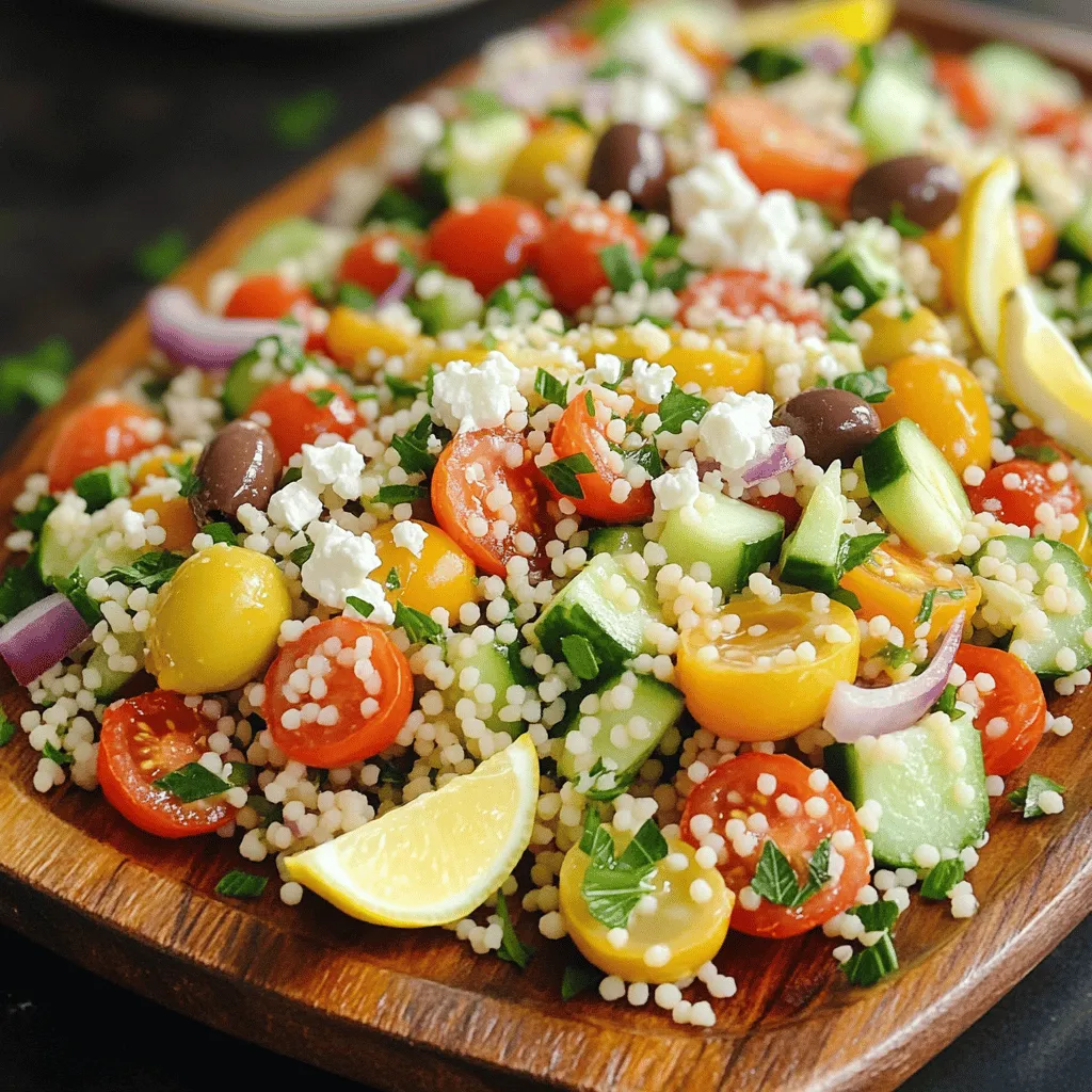 Mediterranean Couscous Salad Fresh and Flavorful Dish