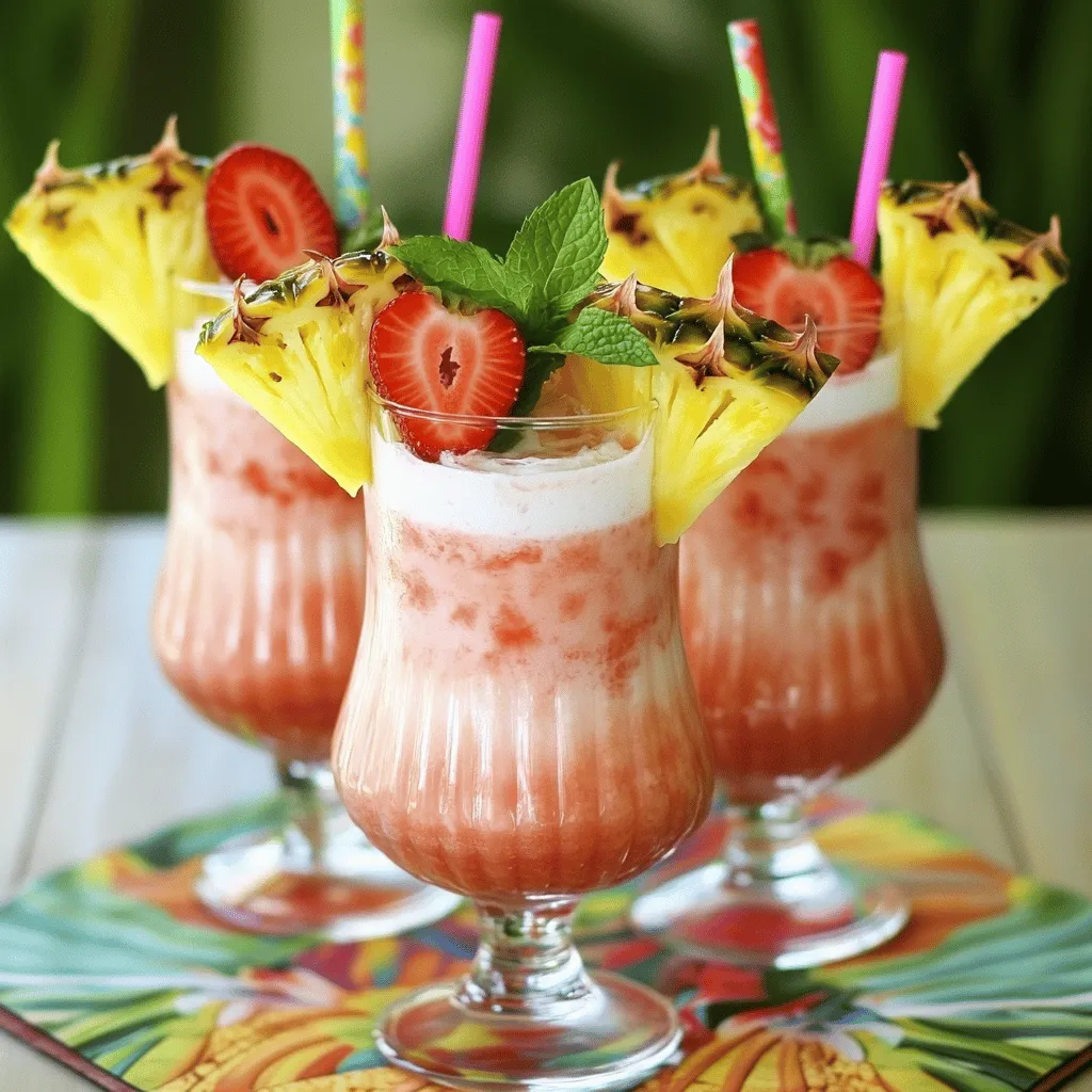 Pink Flamingo Colada Refreshing Summer Delight