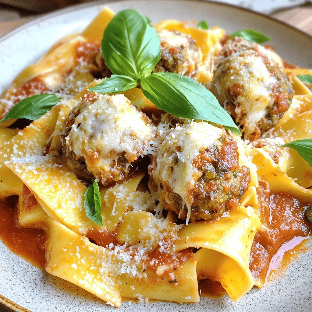 To make a great pappardelle and stuffed meatballs dish, you need to gather the right ingredients. Here’s what you’ll need.
