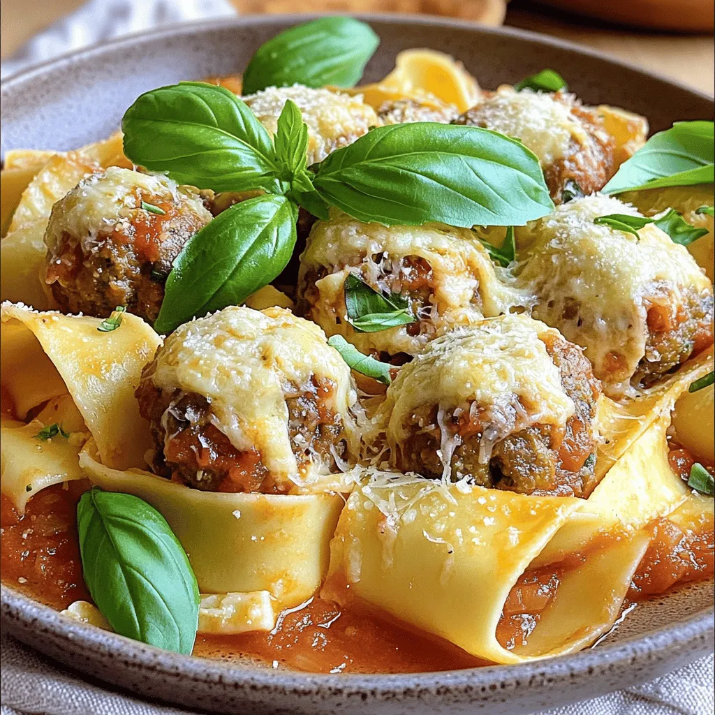 Savory Pappardelle &#038; Stuffed Meatballs Recipe Guide