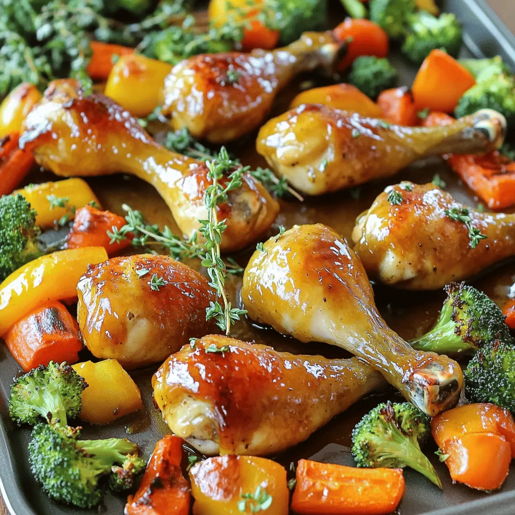 Sheet-Pan Maple Dijon Glazed Chicken Drumsticks Delight