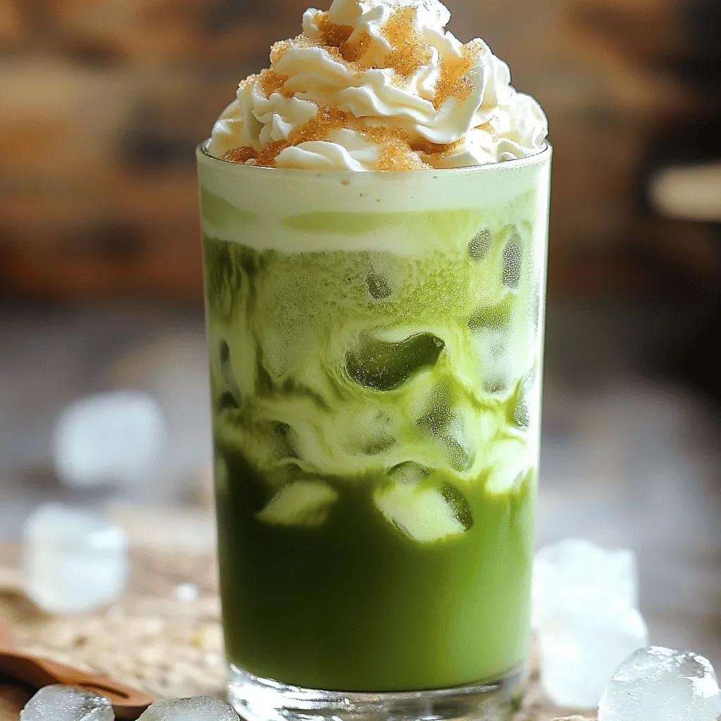 To make an Iced Brown Sugar Matcha Latte, you need a few key ingredients. The main star is matcha powder. You should choose high-quality matcha for the best taste. You will also need brown sugar. This sweetener adds a rich flavor to the drink. The recipe calls for two tablespoons, but you can adjust it based on your taste.