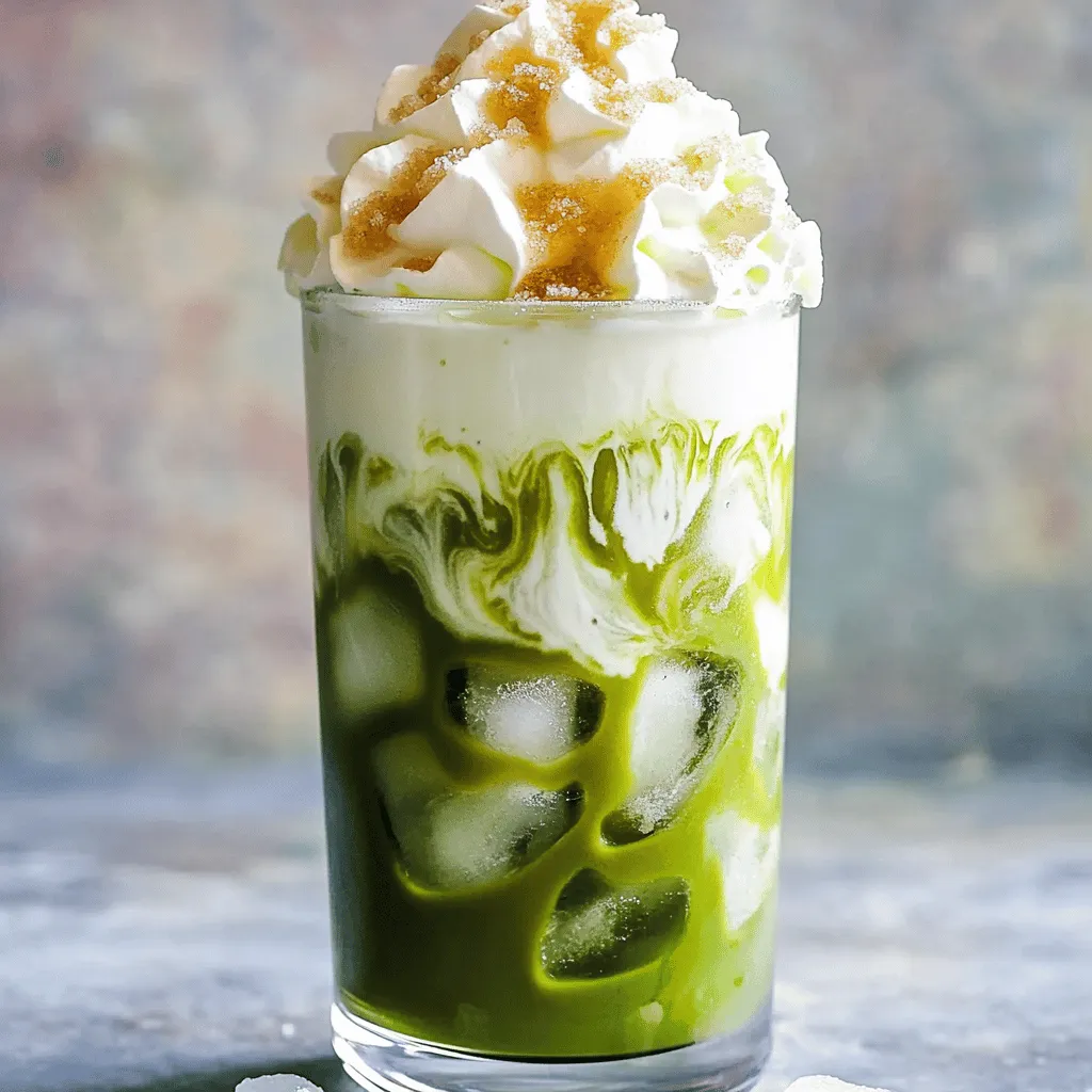 Iced Brown Sugar Matcha Latte Recipe Refreshing Drink