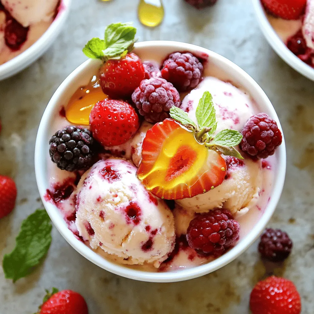 Refreshing Berry Bliss Strawberry Frozen Yogurt Treat