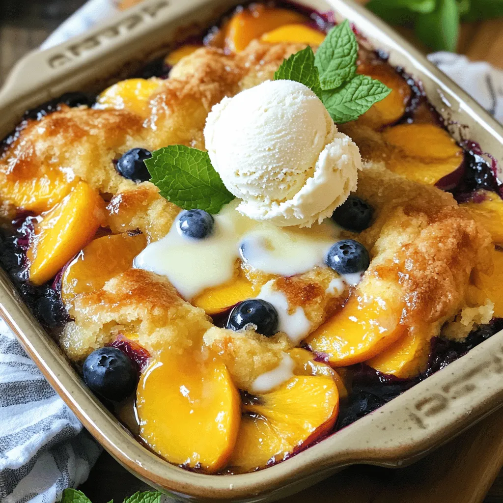 Peach Cobbler Dump Cake Easy and Delicious Recipe