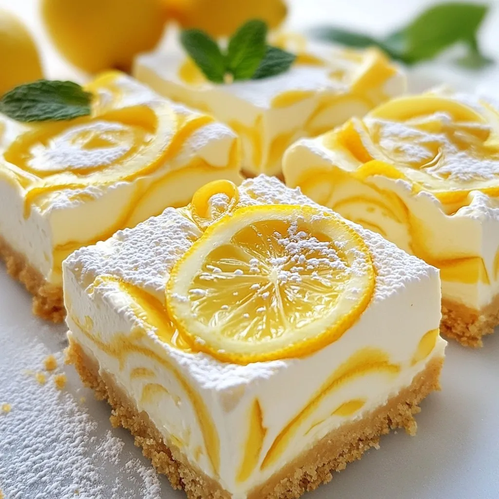 No-Bake Lemon Cheesecake Bars Simple Recipe Delight