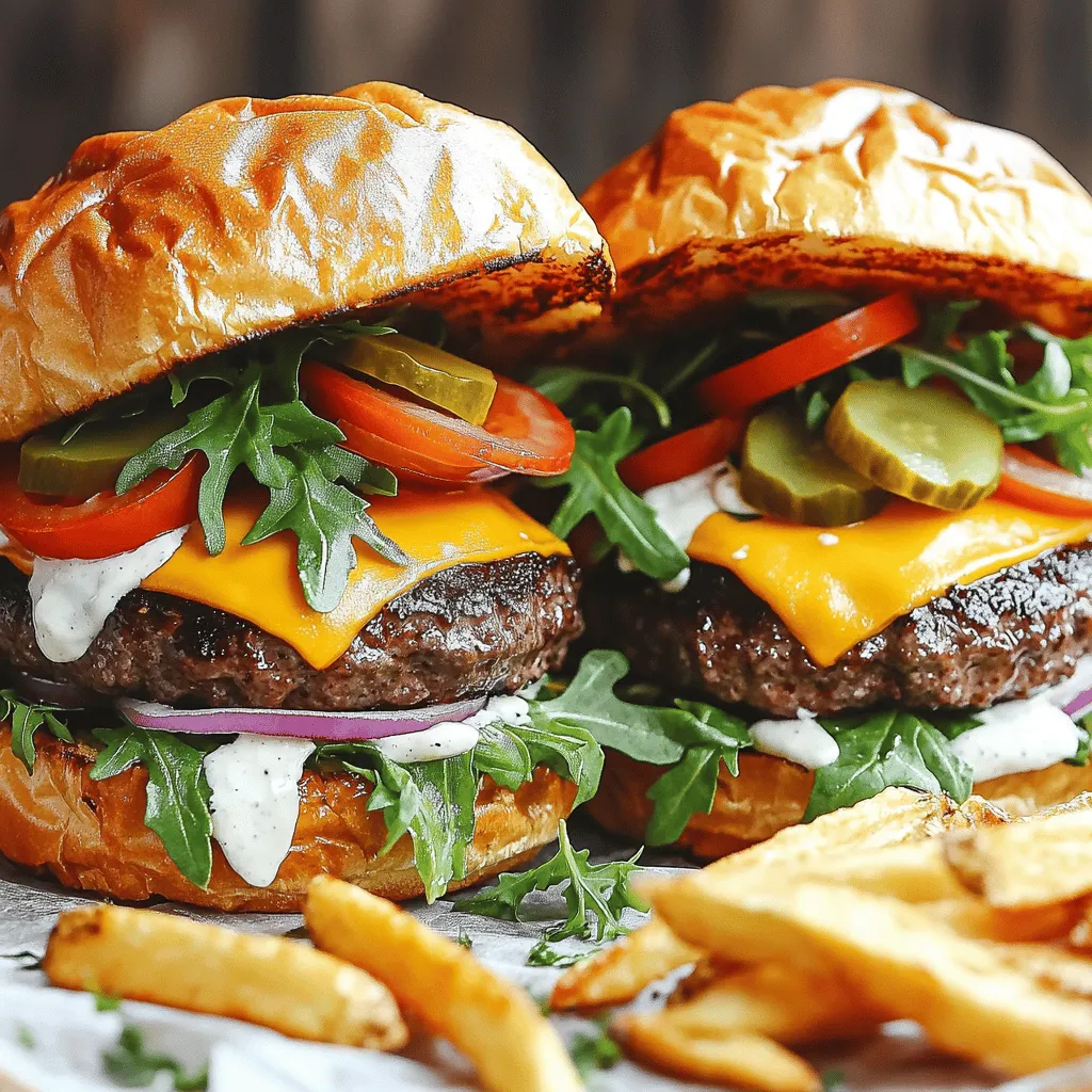 Cooking Classic Homemade Beef Burger Delight