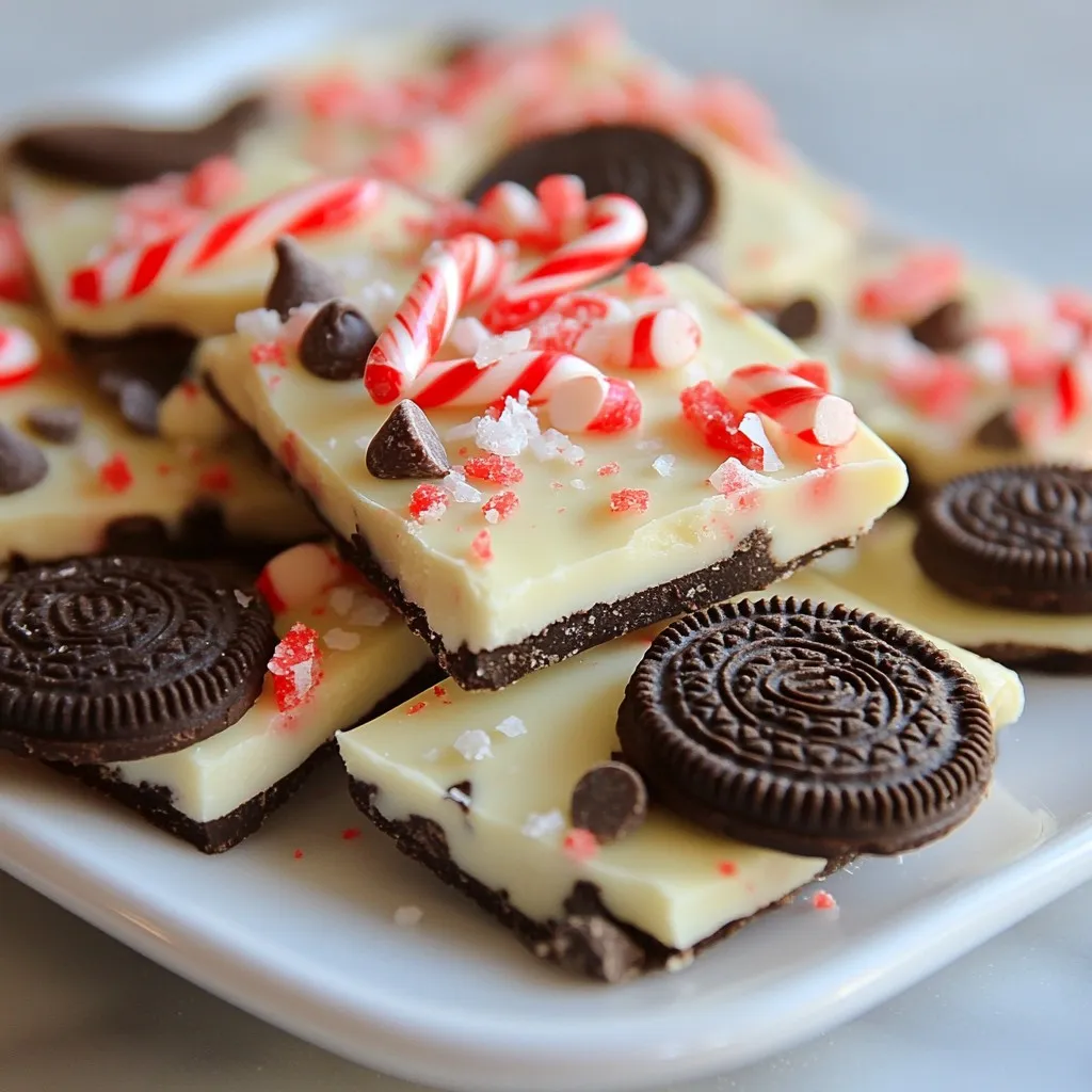 Candy Cane Oreo Bark Festive and Simple Treat