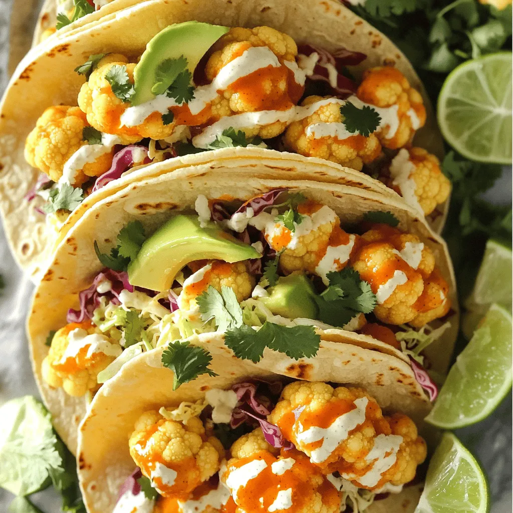 Buffalo Ranch Cauliflower Tacos Flavorful and Easy Meal