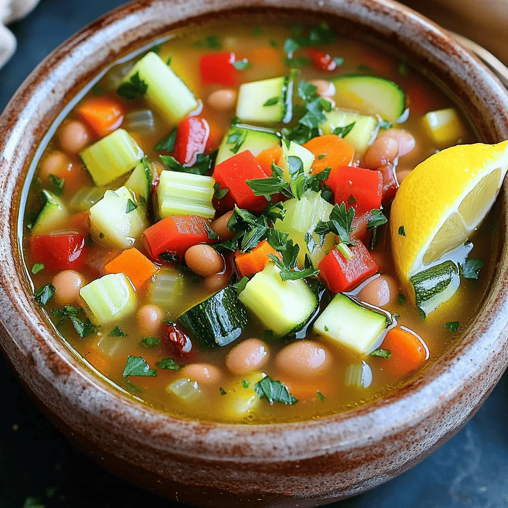 Savory Mediterranean Bean Soup Delight Recipe Essentials