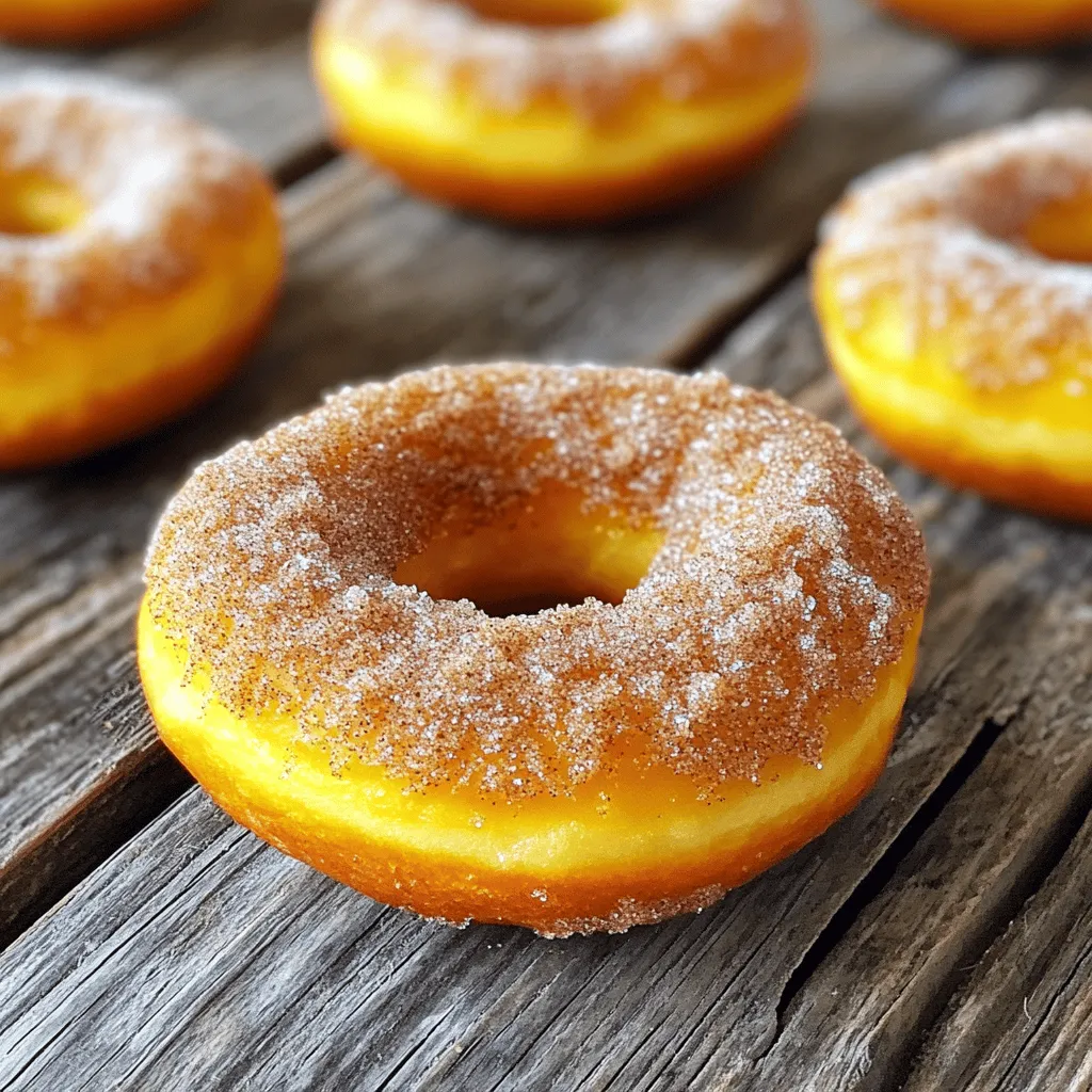 Cinnamon Sugar Pumpkin Donuts Delightful Fall Treat