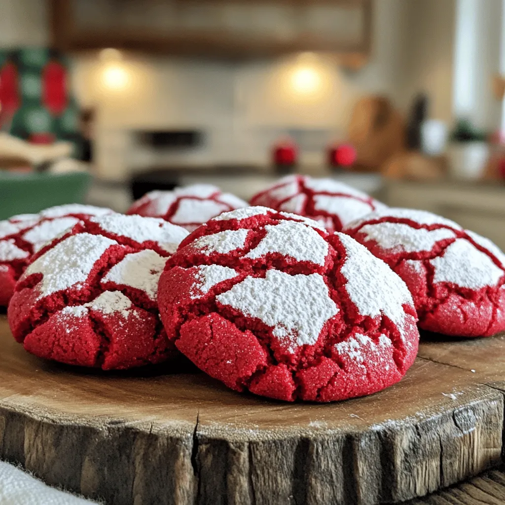 Red Velvet Crinkle Cookies Delightful and Easy Recipe