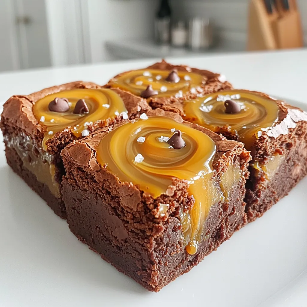 Caramel Swirl Fudge Brownies Delightful and Rich Recipe
