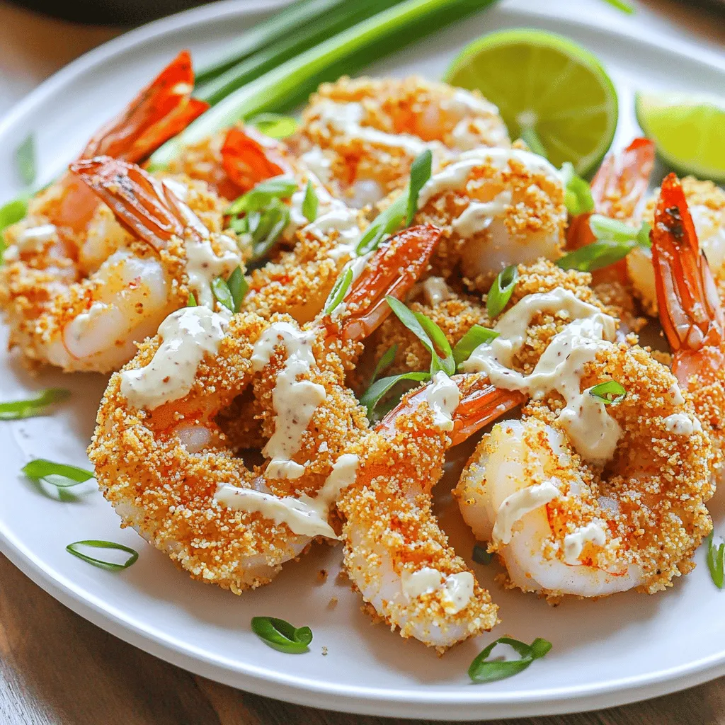 To make Bang Bang shrimp, you need just a few key ingredients. First, use 1 pound of large shrimp. Fresh or frozen shrimp both work, but make sure they are peeled and deveined.