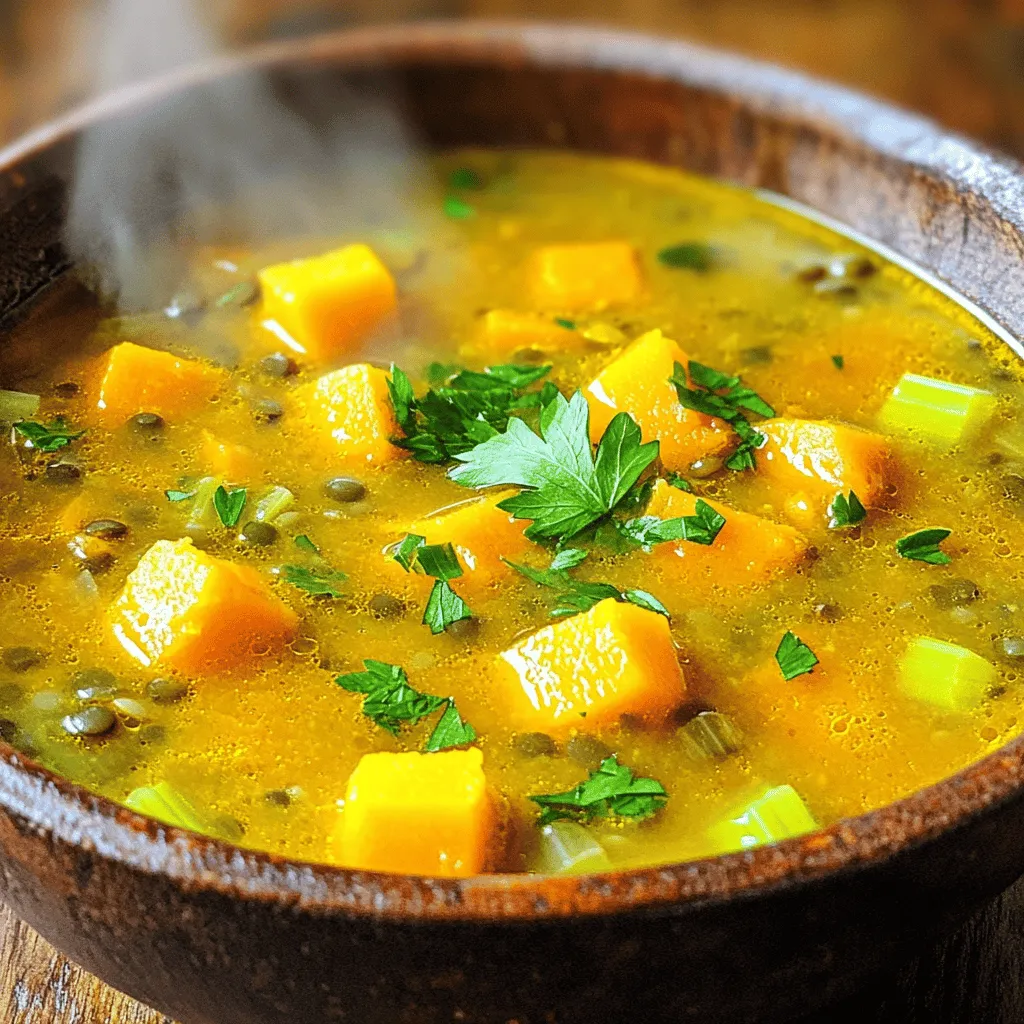 Butternut Squash Lentil Soup Hearty and Comforting Meal