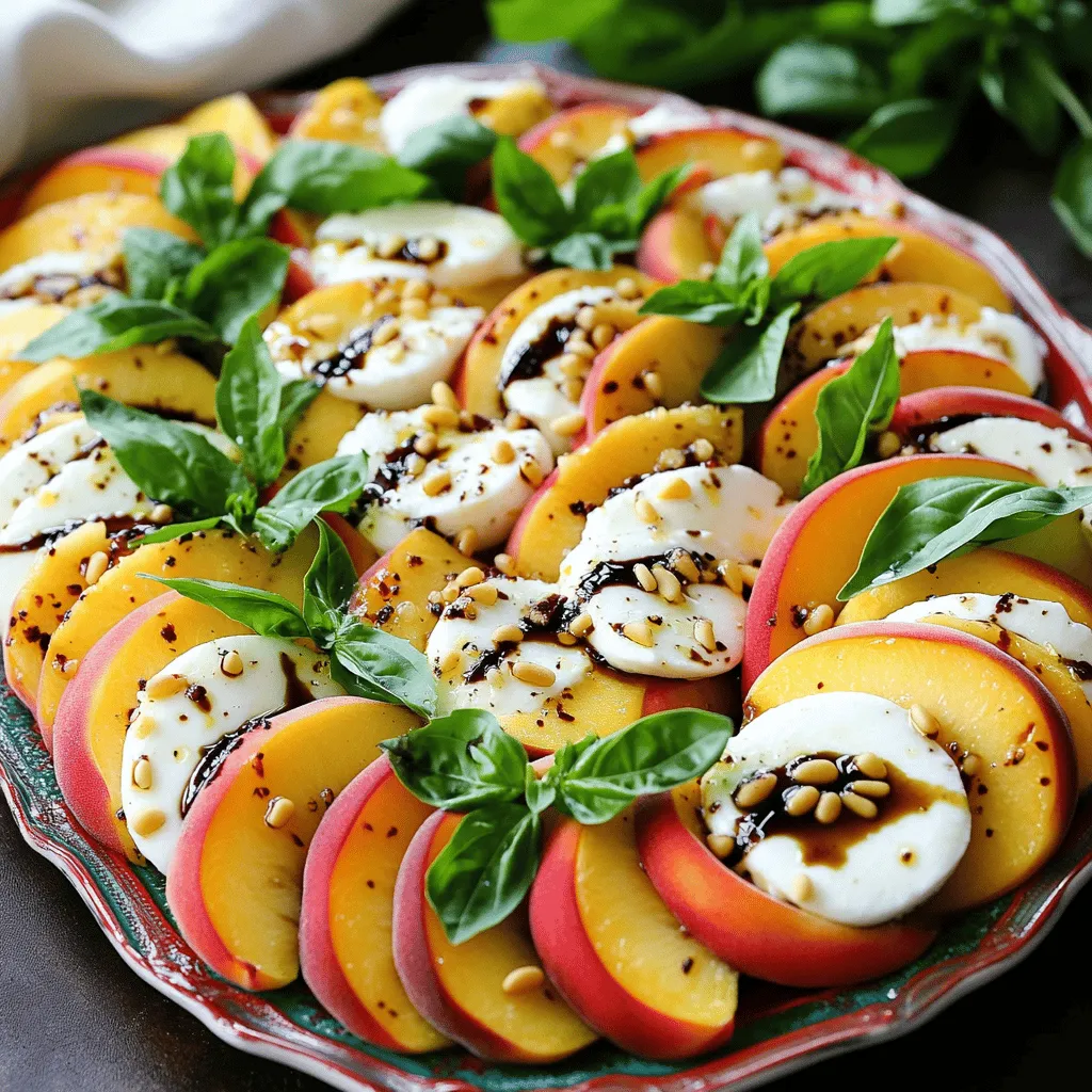 Peach Caprese Salad Fresh and Flavorful Delight