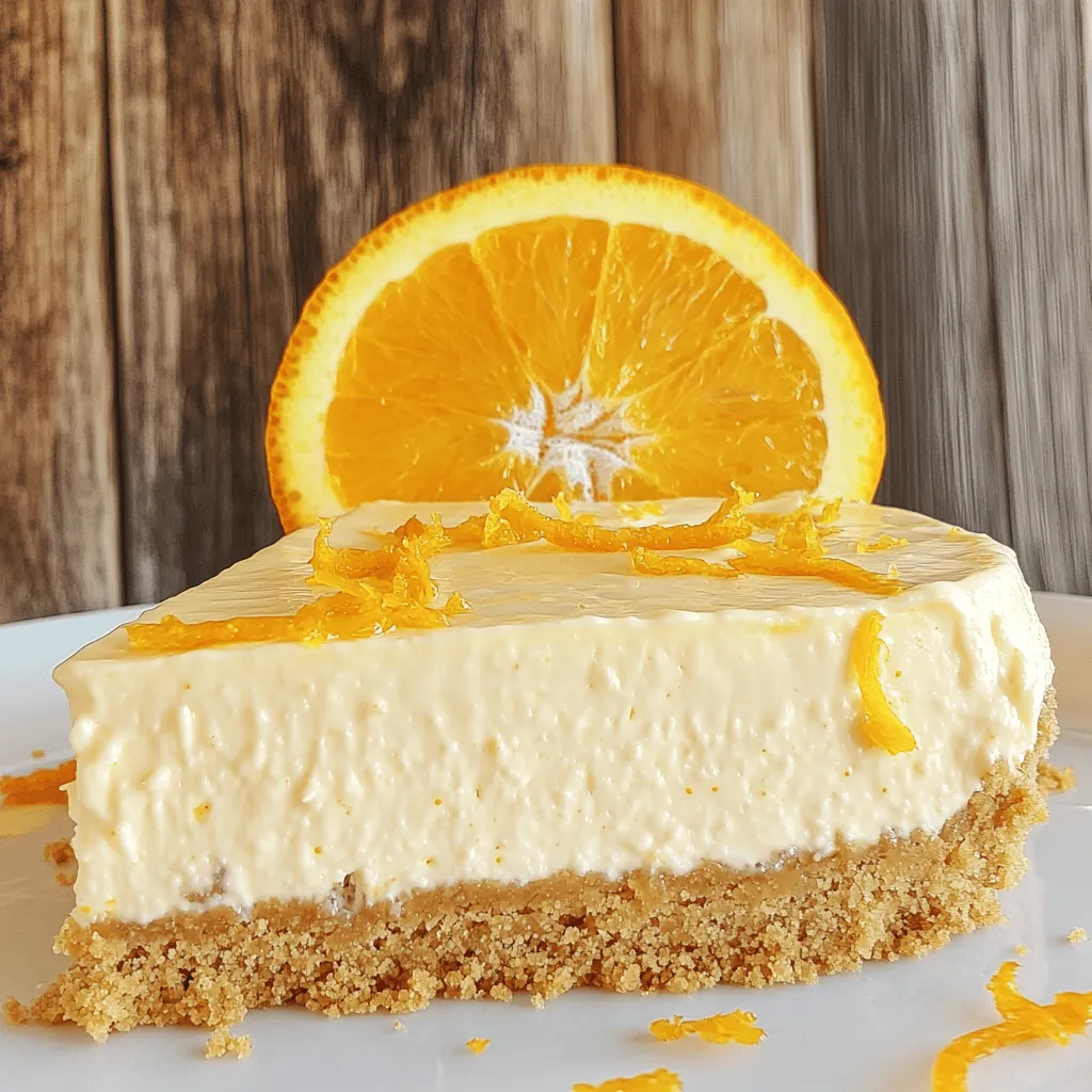 The no bake orange creamsicle cheesecake is a treat that combines sweet and tangy flavors. The key ingredients play a big role in its deliciousness.
