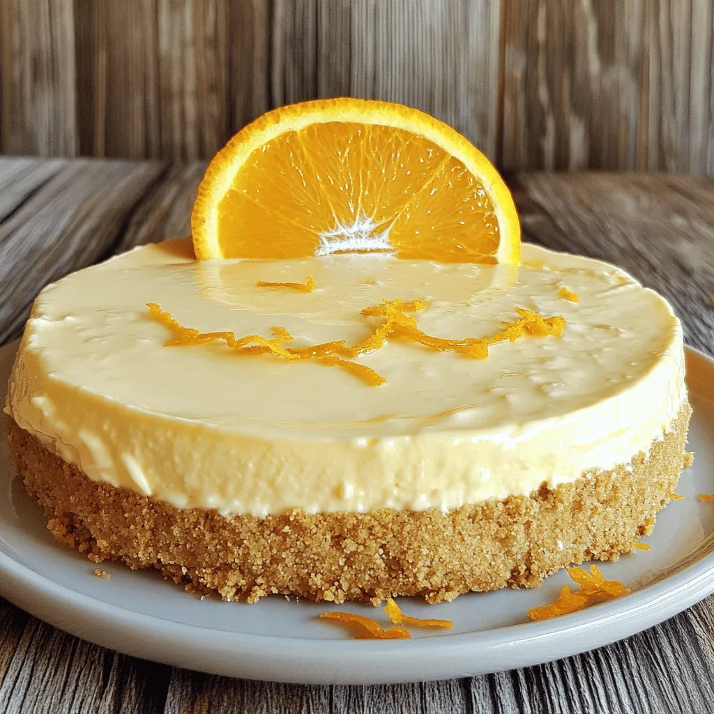 No Bake Orange Creamsicle Cheesecake Simple Delight