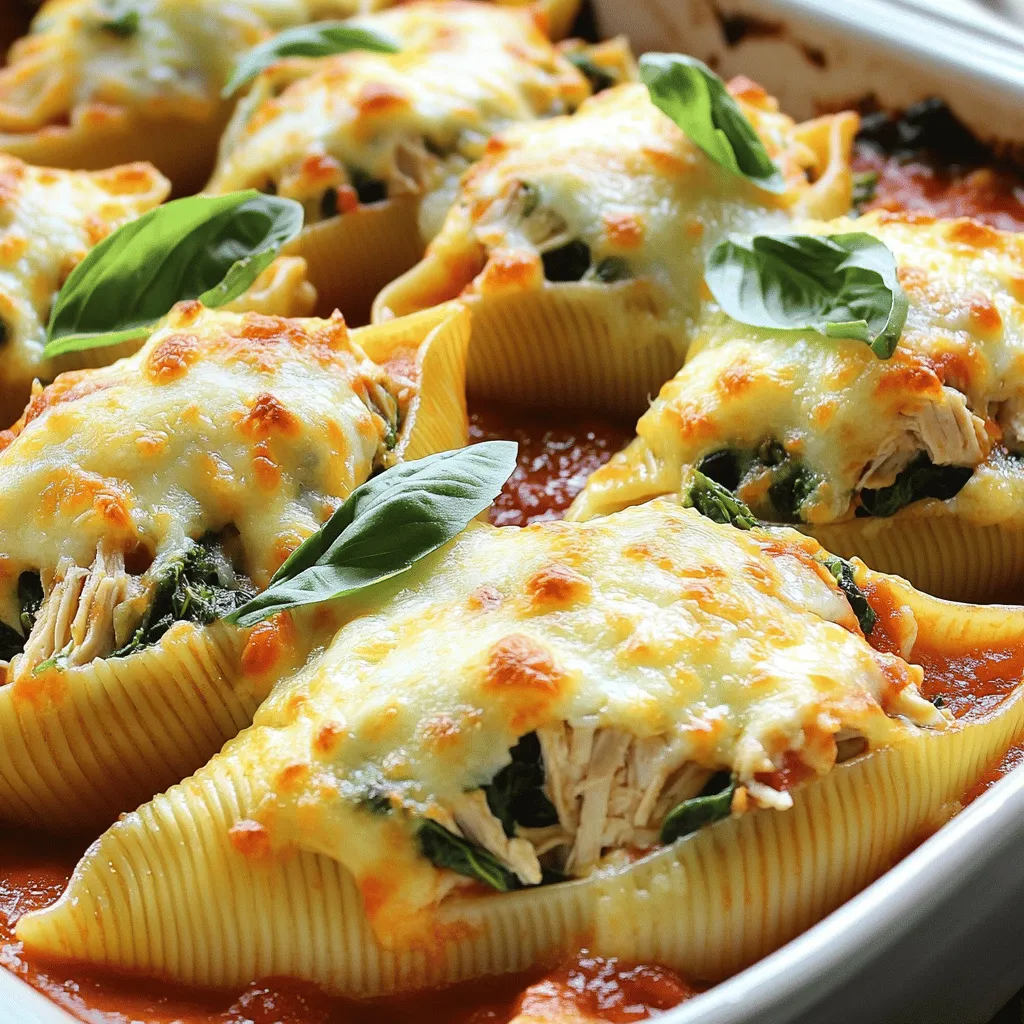 Chicken and Spinach Stuffed Shells Hearty Family Meal