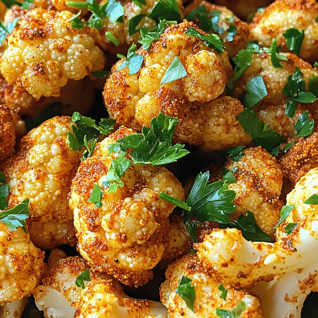 Air Fryer Spicy Garlic Cauliflower Tasty and Simple Dish